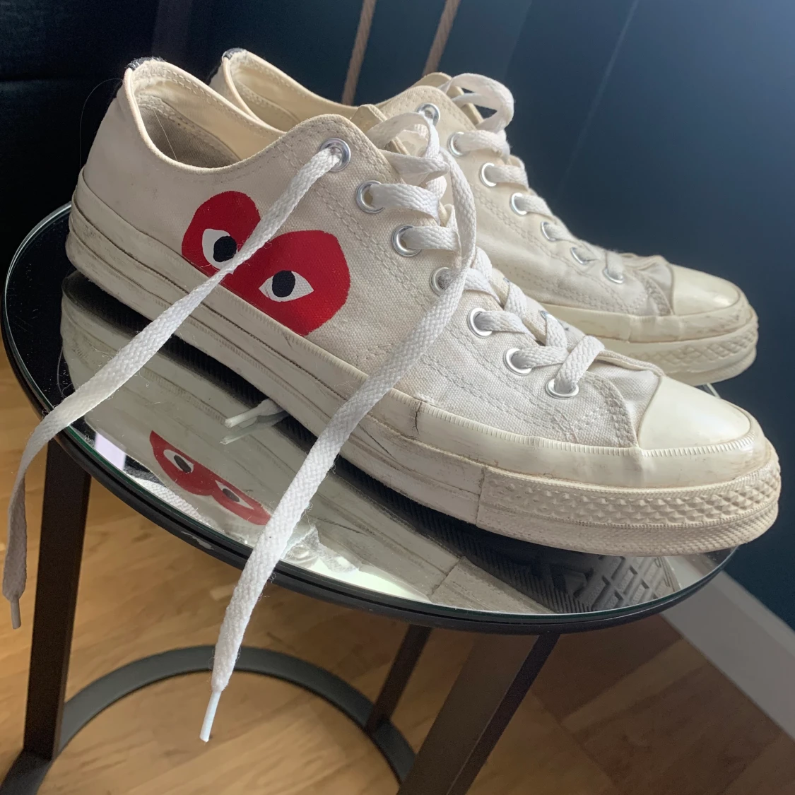 [ÄKTA] CDG X Converse vit low
