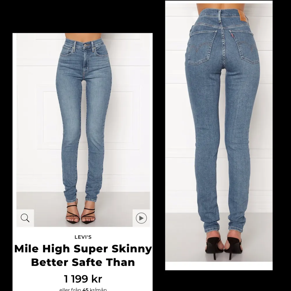 Sparsamt använda, Storlek S/24! Köpt för 1200, säljer för 300+frakt! 🌸. Jeans & Byxor.