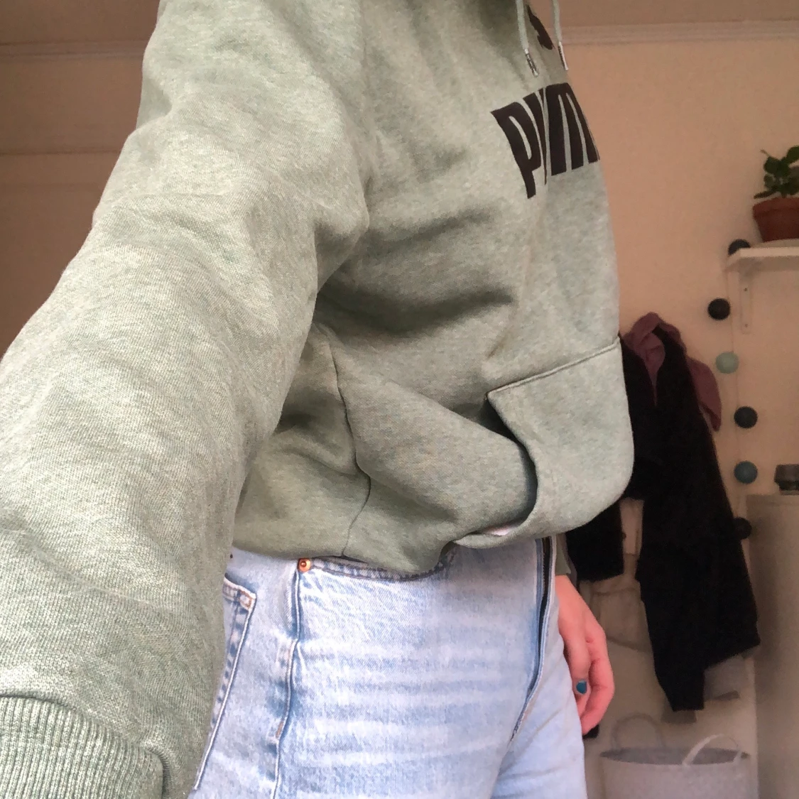 Grön Puma hoodie - 90