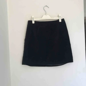  - Kjol i sammet med hög midja och blixtlås där bak. 