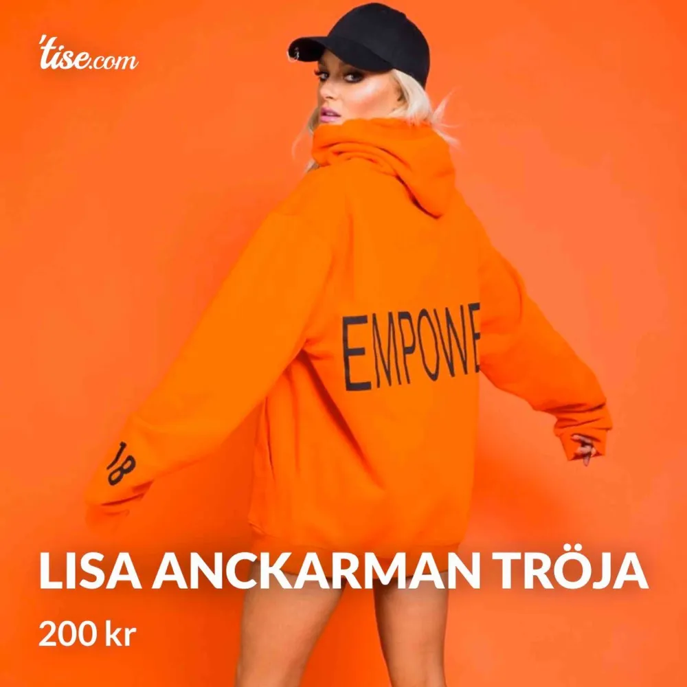Lisa Anckarman x madlady hoodie, storlek M, oversized . Hoodies.