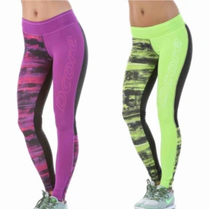  - Säljer två par träningstights i märket DCORE. Tightsen är knappt använda och därmed i bra skick. Storlek: XS ( kan passa en XS/S med) Färg: Lila/svart samt limegrön/svart Pris: 200kr/st ( frakt tillkommer) 