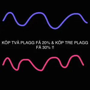 KÖP TVÅ PLAGG FÅ 20% , KÖP TRE PLAGG FÅ 30% & KÖP FLERA FÅ ETT PAKETPRIS!!❤️😊