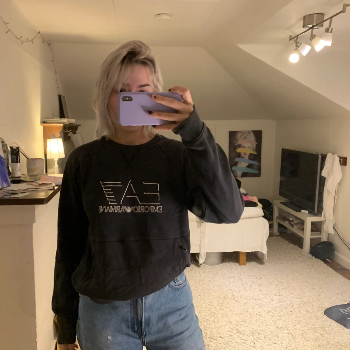 Mörkgrå sweatshirt