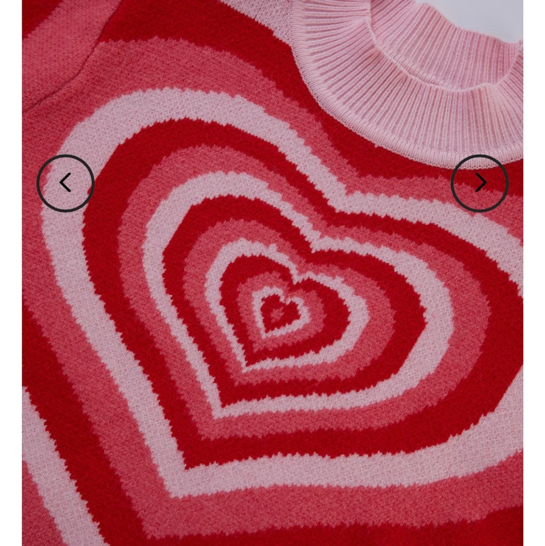 Stickad tröja hjärta  - 90