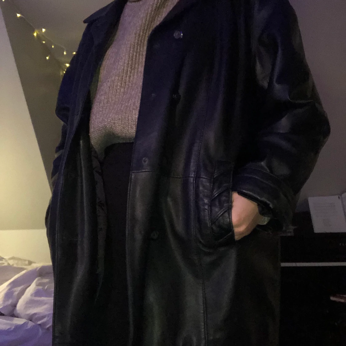 Läderjacka  - 90