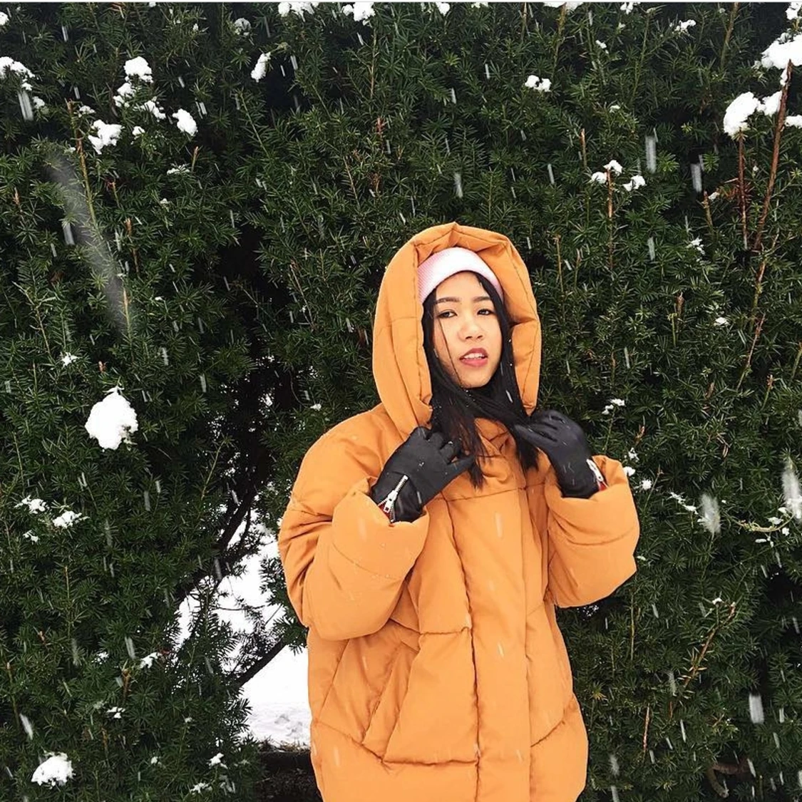 Overzise jacka(gul/orange)