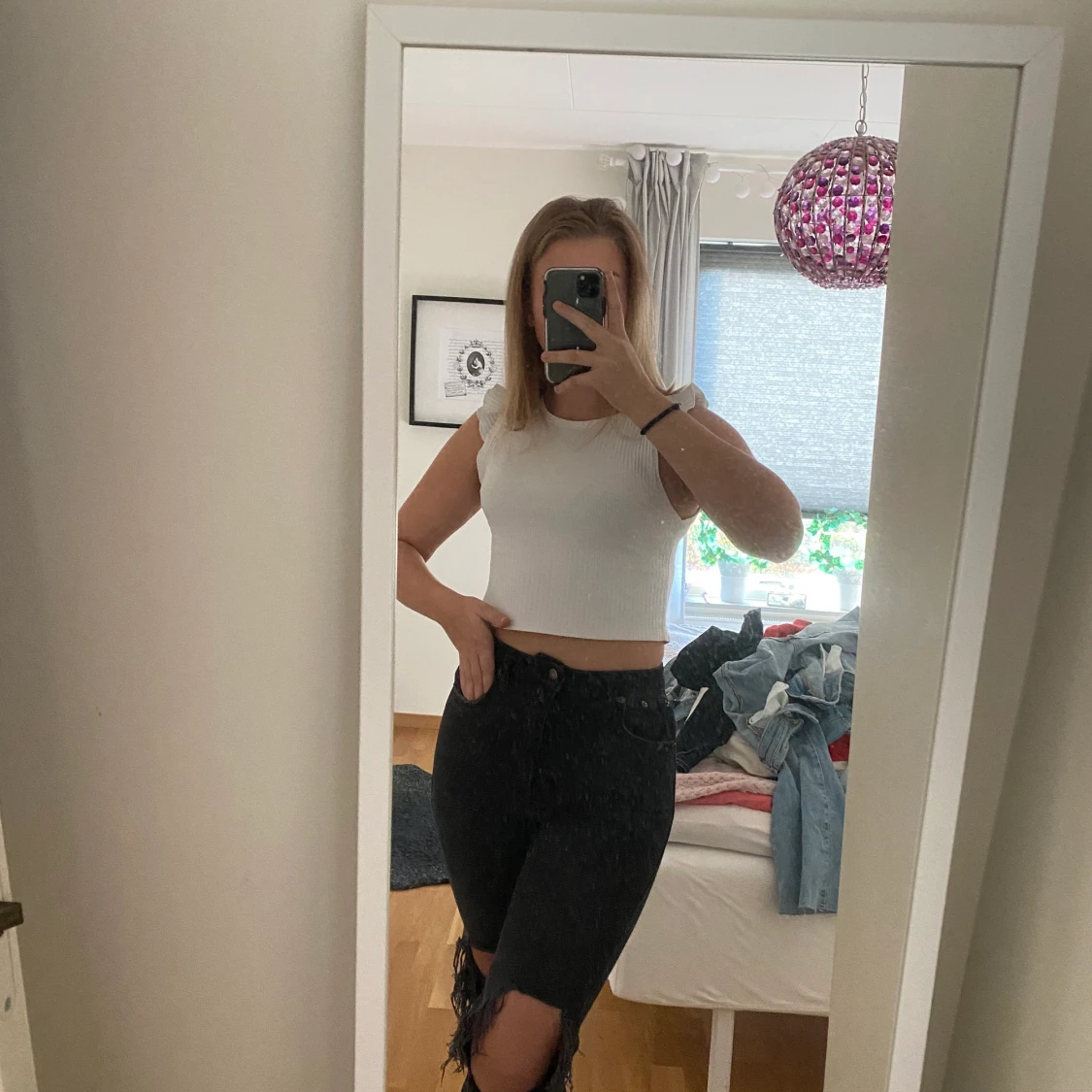 Söt crop top från storlek L - 90