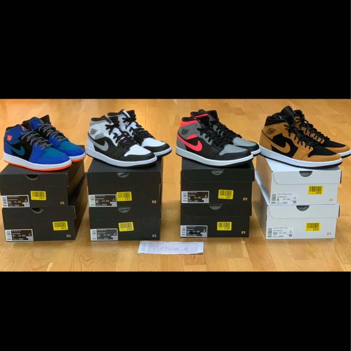 Blandade Jordan 1 Mid s