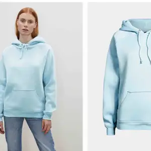 Säljer denna blåa hoodie från bikbok då den inte kommer till användning. Bra skick. Nypris 299kr. Storlek xs men den ska vara lite oversize💕