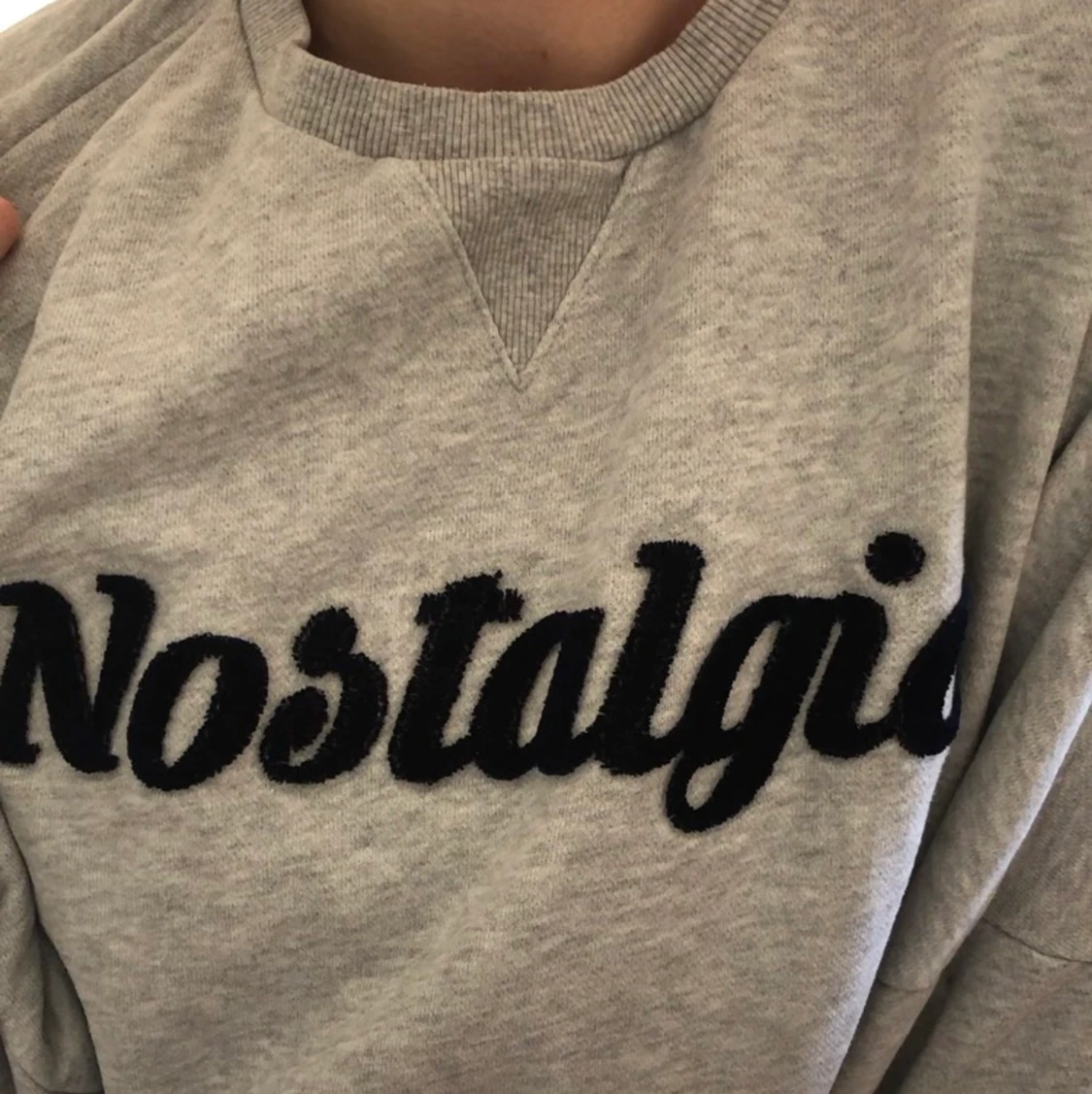 Grå sweatshirt - 90