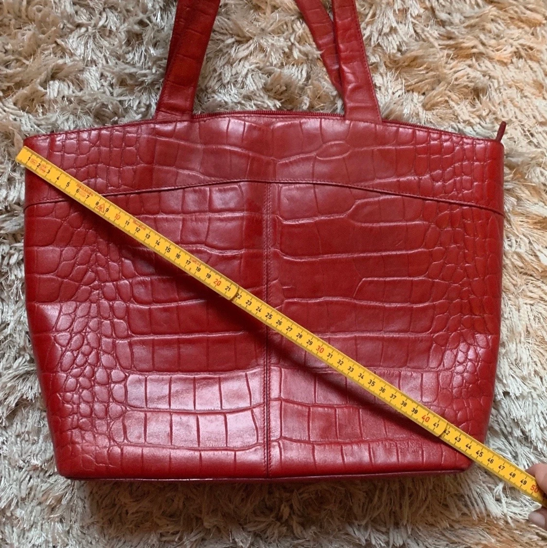 Super fun äkta skin väska! - 91