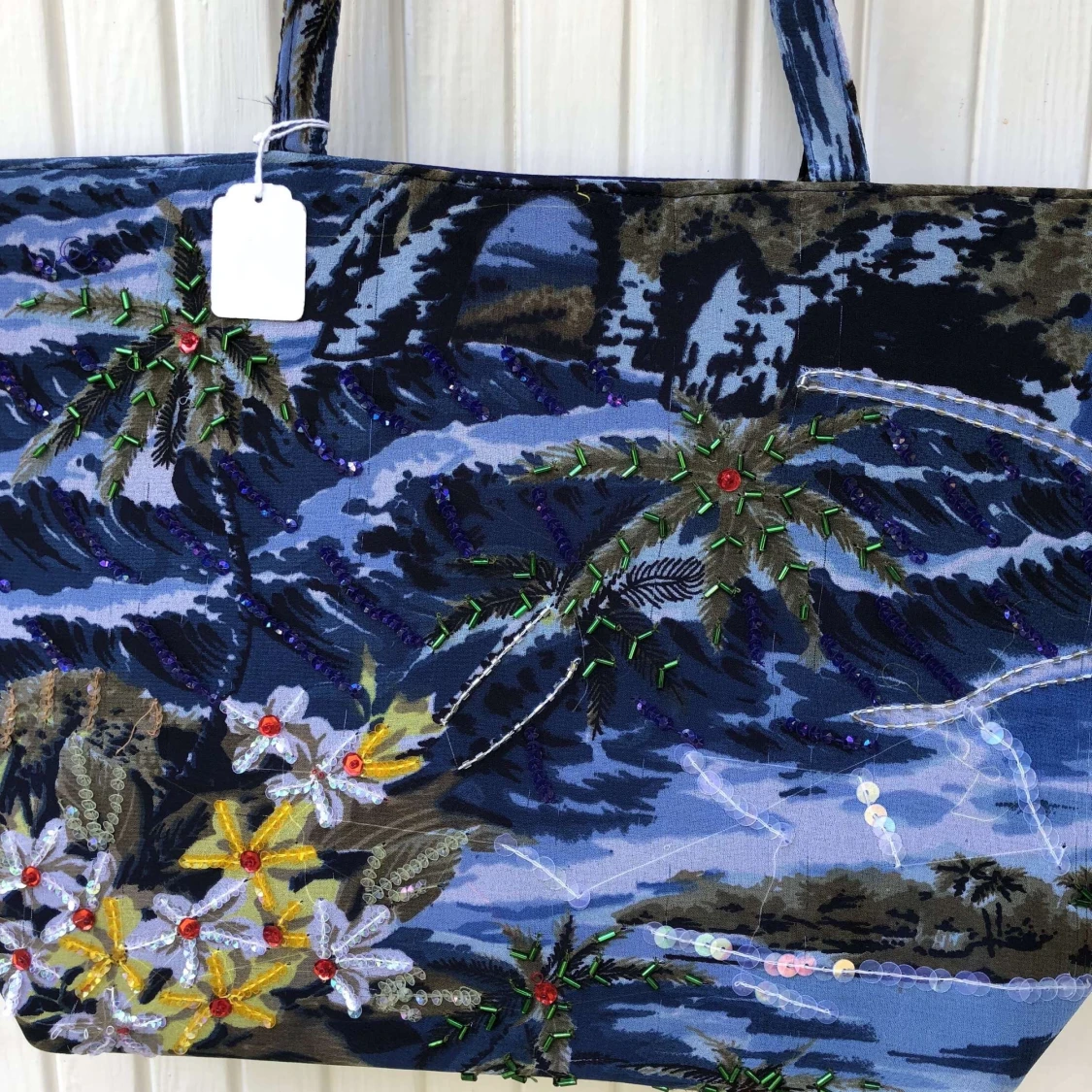 Fin vintage väska med mönster  - 90