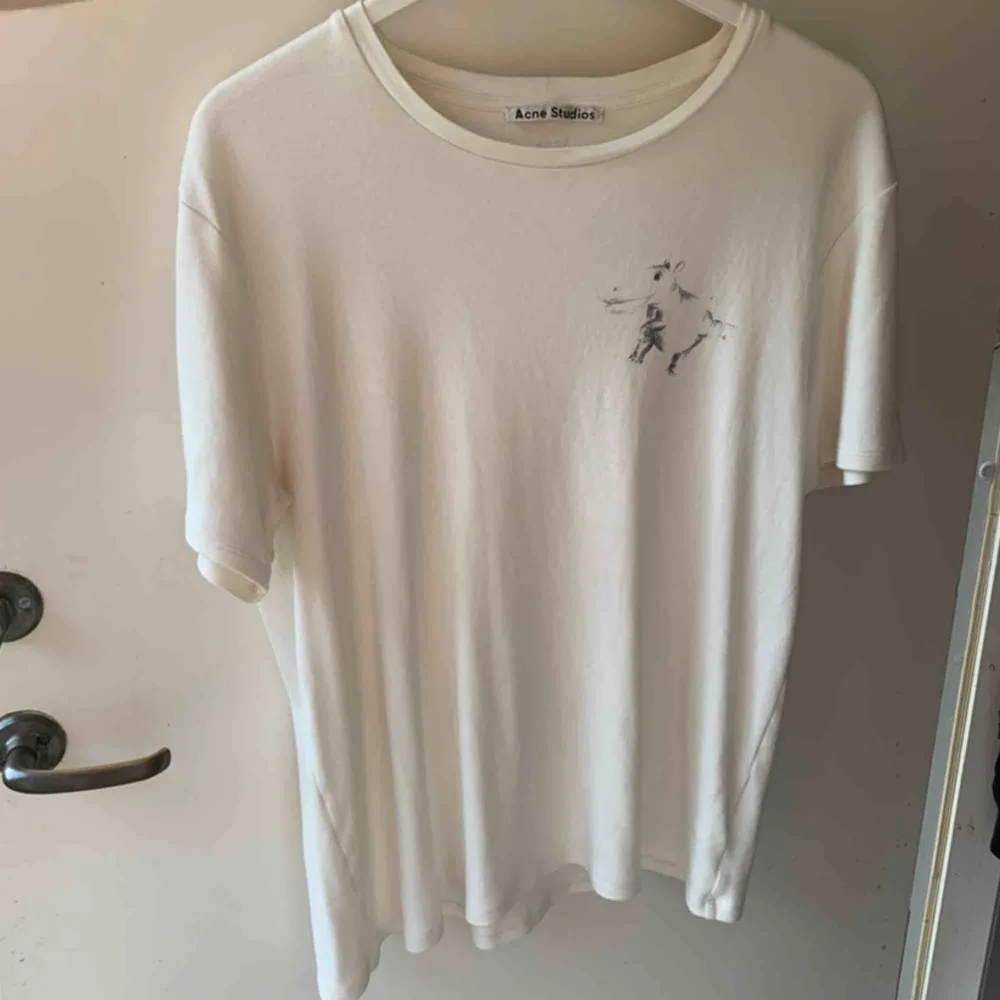 Säljer acne studios hippo tshirt, bra skick, är för liten för mig, är XL men sitter som M!  Vet inte vad jag vill ha för den så ge bud. T-shirts.