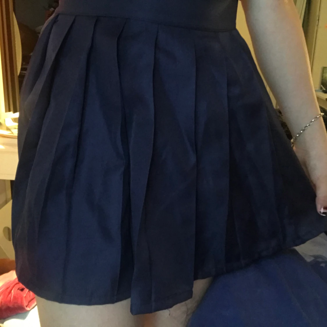 Mörkblå ”tenniskjol” strl XS/S - 91