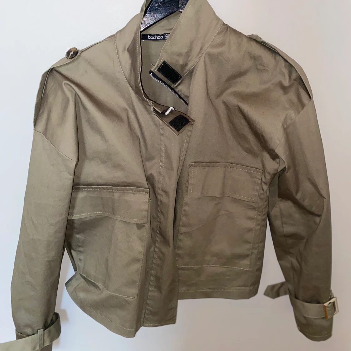 Militärgrön höstjacka - 90