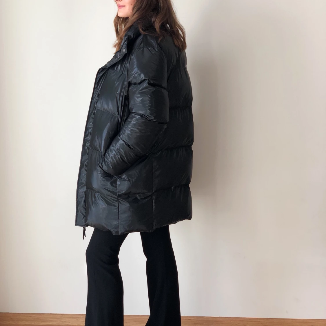 Black puffy coat by Rains - 91