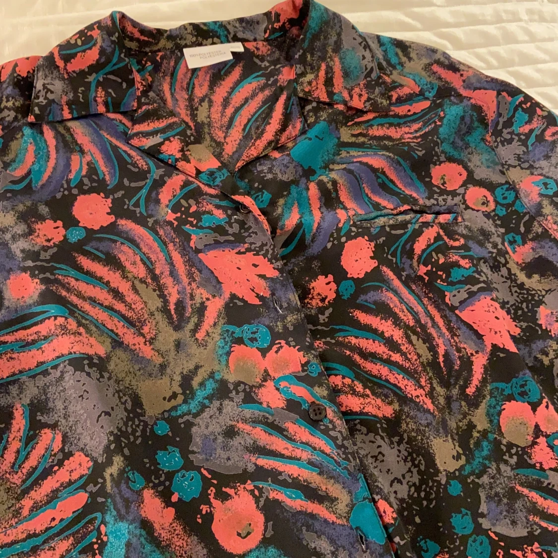 Färgglad mönstrad skjorta - 91