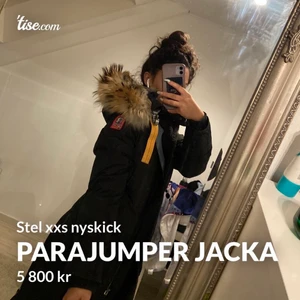 PARAJUMPER JACKA - Säljer min sjukt snygga parajumper jacka i modellen long bear. Den är som ny och har andvänts väldigt sällan därav i helt fräsh och i nyttskick. Storleken xxs men passar verkligen även xs o s skulle jag säga.  KONTAKTA VID INTRESSE! 