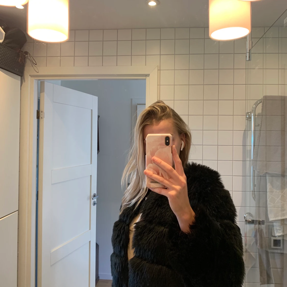 Fake päls jacka från DM Retro - 90