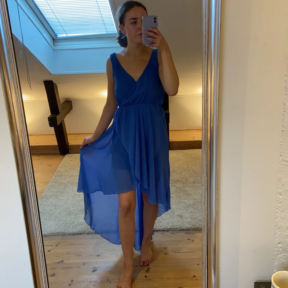 Blå finklänning  - 90