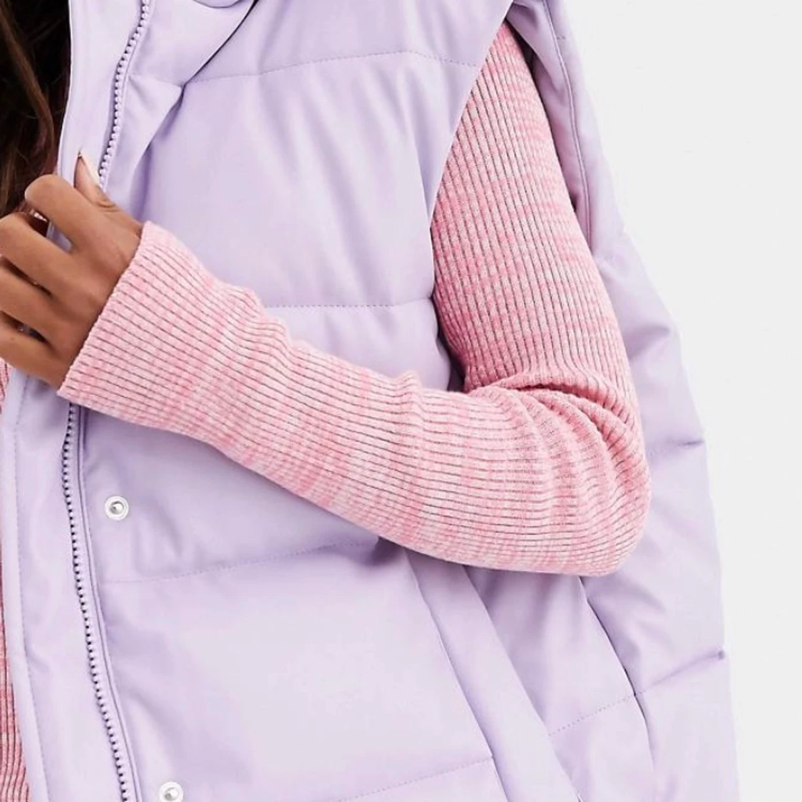 Asos design- lila väst i läderimitation - 90