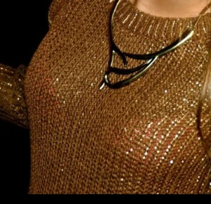  - Guldglittrande stickad tröja från Zara, använd ca 3ggr och i nyskick! Funkar toppen både till fest och till vardags. Säljs då jag har en till likadan i annan färg (nypris 600kr)