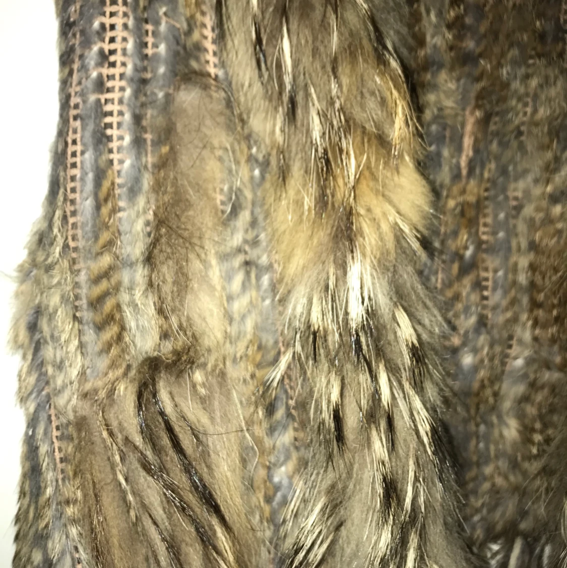 Brun Hollies äkta pälsväst  - 91