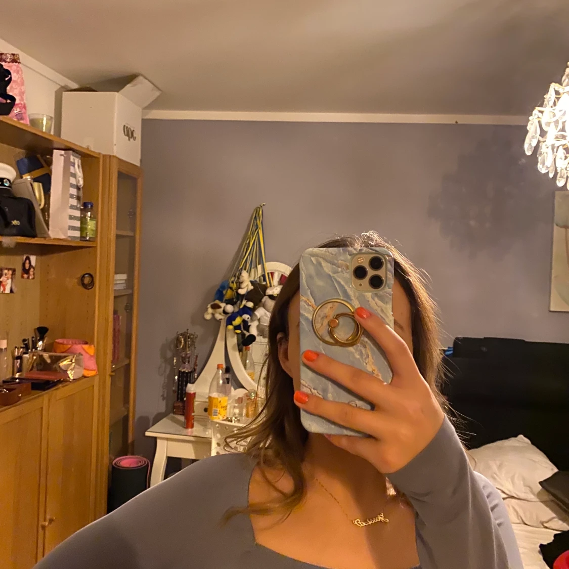 Blå/grå långärmad tröja från NAKD - 91