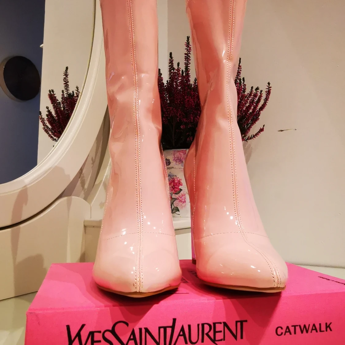 Ego ankle boots pointed hight heels KIM K STYLE/ KYLIE JENNER - 90