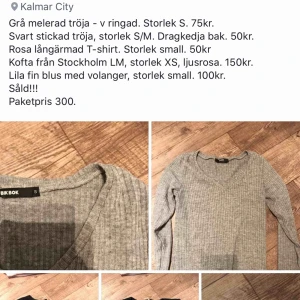  - Klädpaket, PM för med info! Billigt pris! Bara toppar!