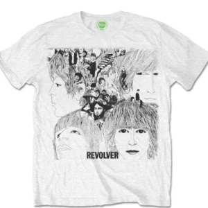  - Superfin Beatles revolver t shirt! Om du vill kan du köpa revolver LP skivan för 150kr oxå :) Frakt tillkommer.   Obs, där är ingen fläck på tröjan, bara en fläck i min kamera 😊