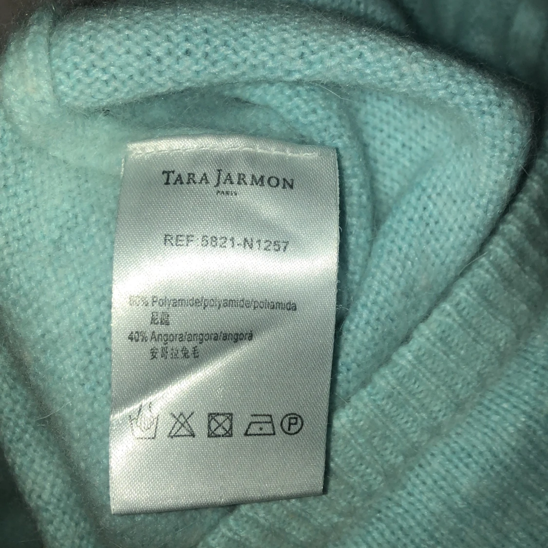 Ljusblå stickad topp - 91