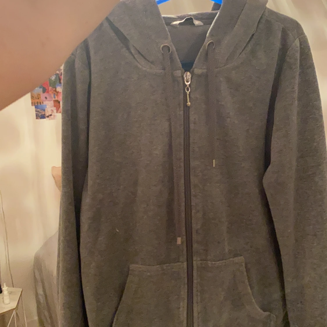 Cubus kofta mörkgrå sammet  - 90