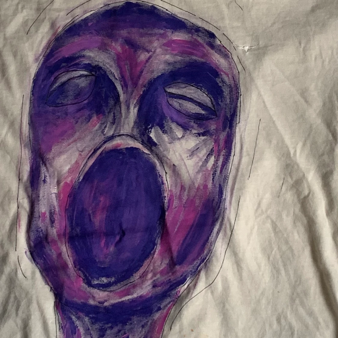 Målad tröja i XL - 91