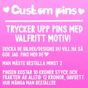 Trycker upp pins med valfritt tryck💖💖 