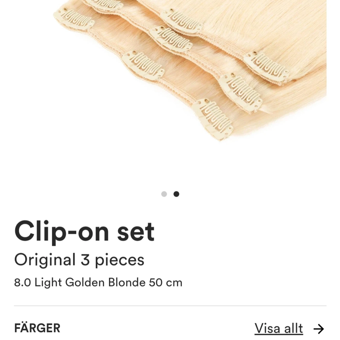 Äkta löshår (Rapunzel of Sweden) blond 8.0 - 90