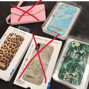 Mobil skal för IPhone XS, även 8/7/6/6S - 3 olika skal från Ideal of Sweden. Knappt använda, dem är hela och fina. 80kr stycke men pris kan diskuteras. 