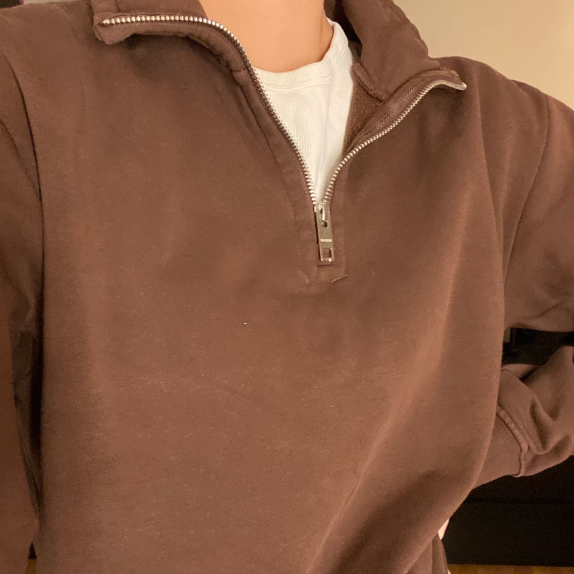 Brun zip-up hoodie - 90