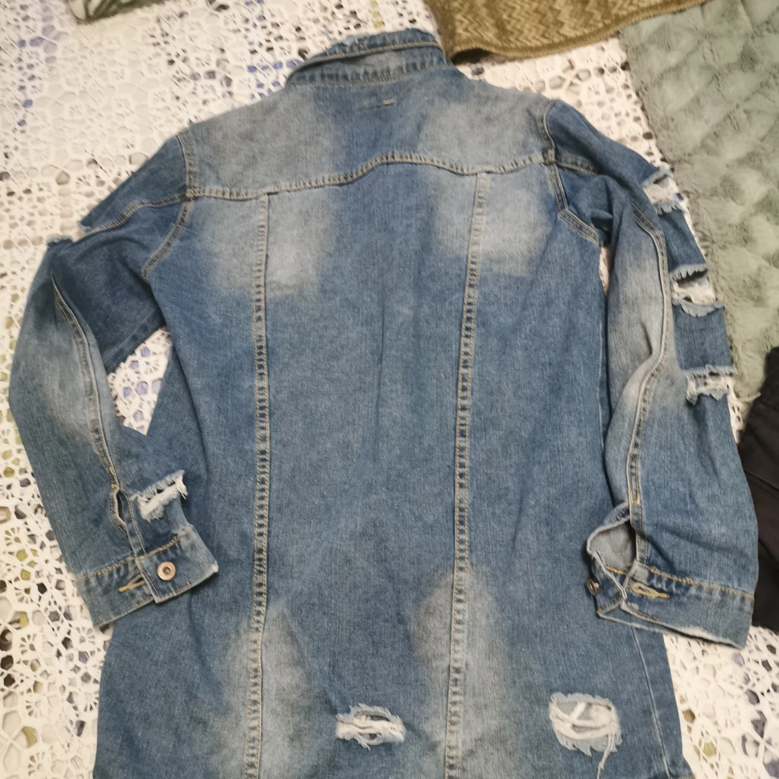 Long jeansjacka - 90