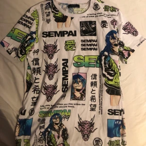 Anime T-shirt - Graphic Anime T-shirt från Bershka använd-i gott skick (Tar bara emot swish!!)