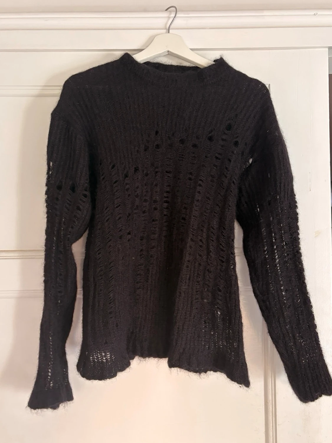 Svart stickad tröja Ann Demeulemeester