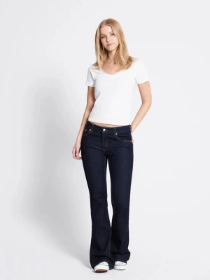 Mörkblå bootcut jeans - Super snygga mörkblå bootcut jeans från lager 157, helt nya och oanvända. Dom är i storlek M short length 