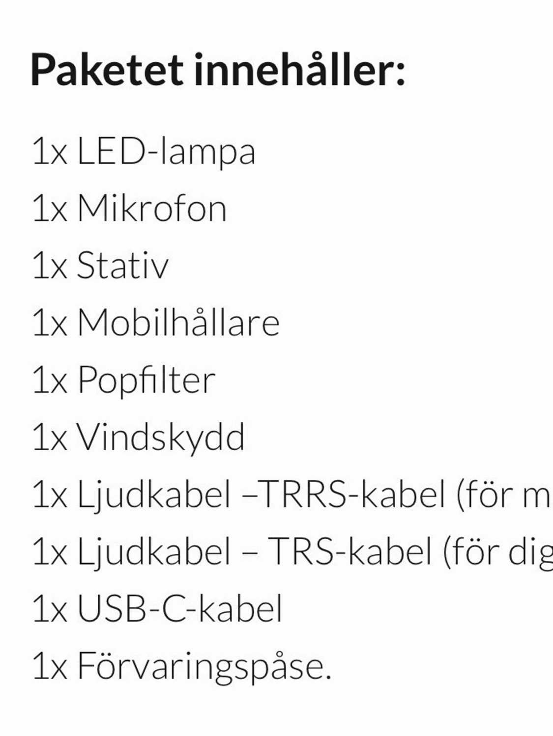 Nikabe L4 Portabelt vloggingkit - 3