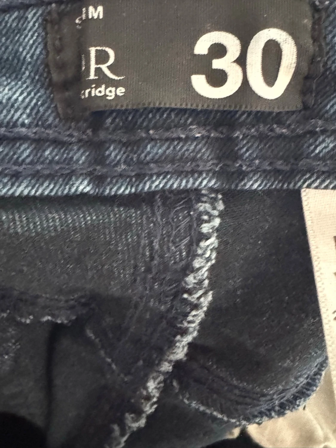 Mörkblå raka jeans - 2