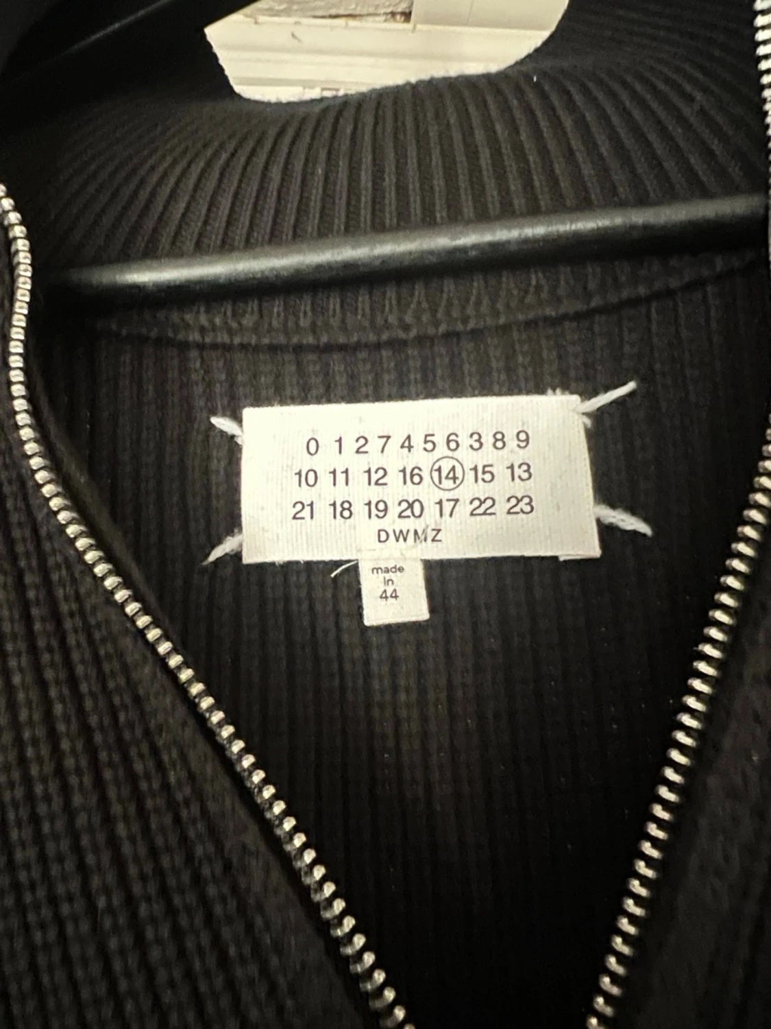 Svart stickad ziptröja Maison Margiela - 2
