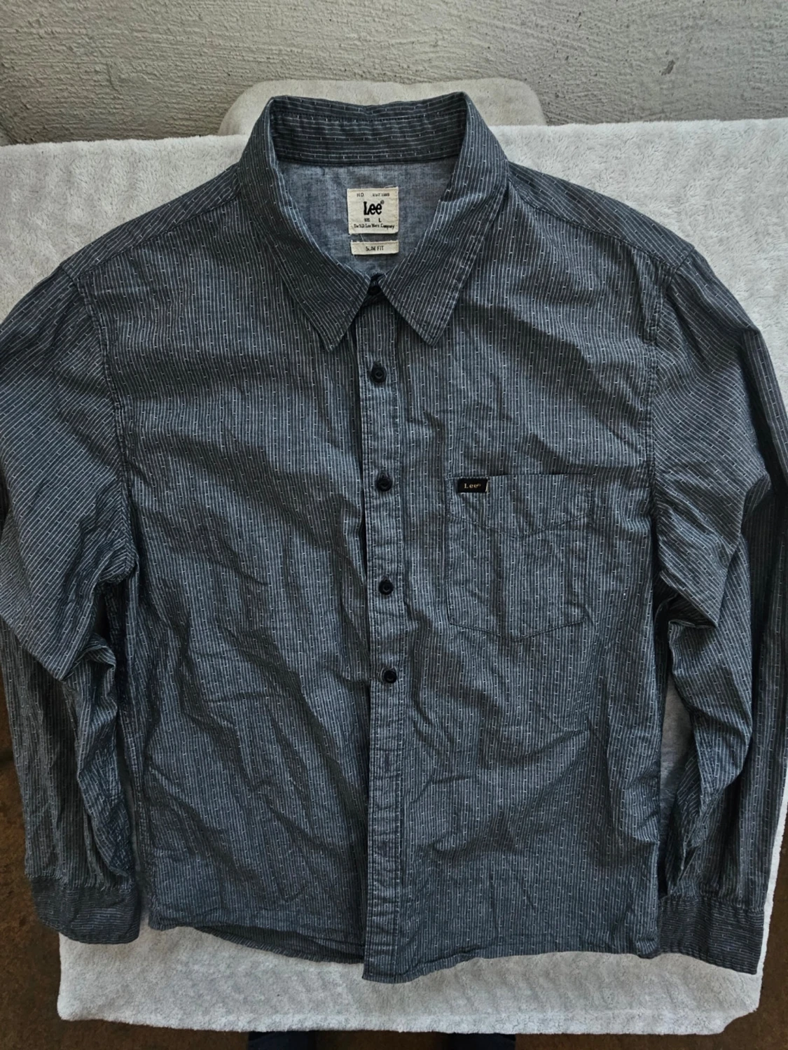 Randig skjorta från Lee i bomull - 4