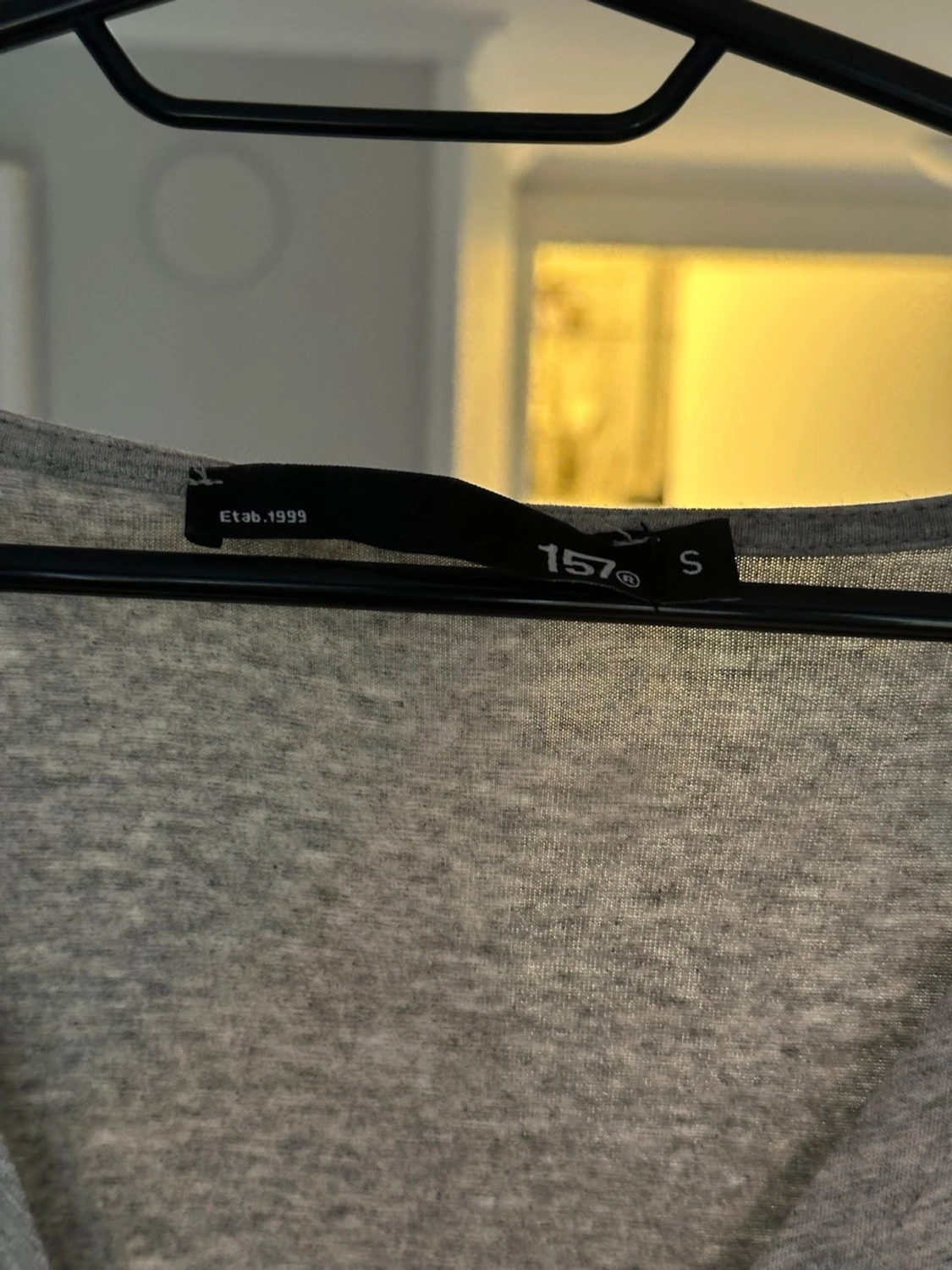 Grå omlottklänning med lång ärm - 4