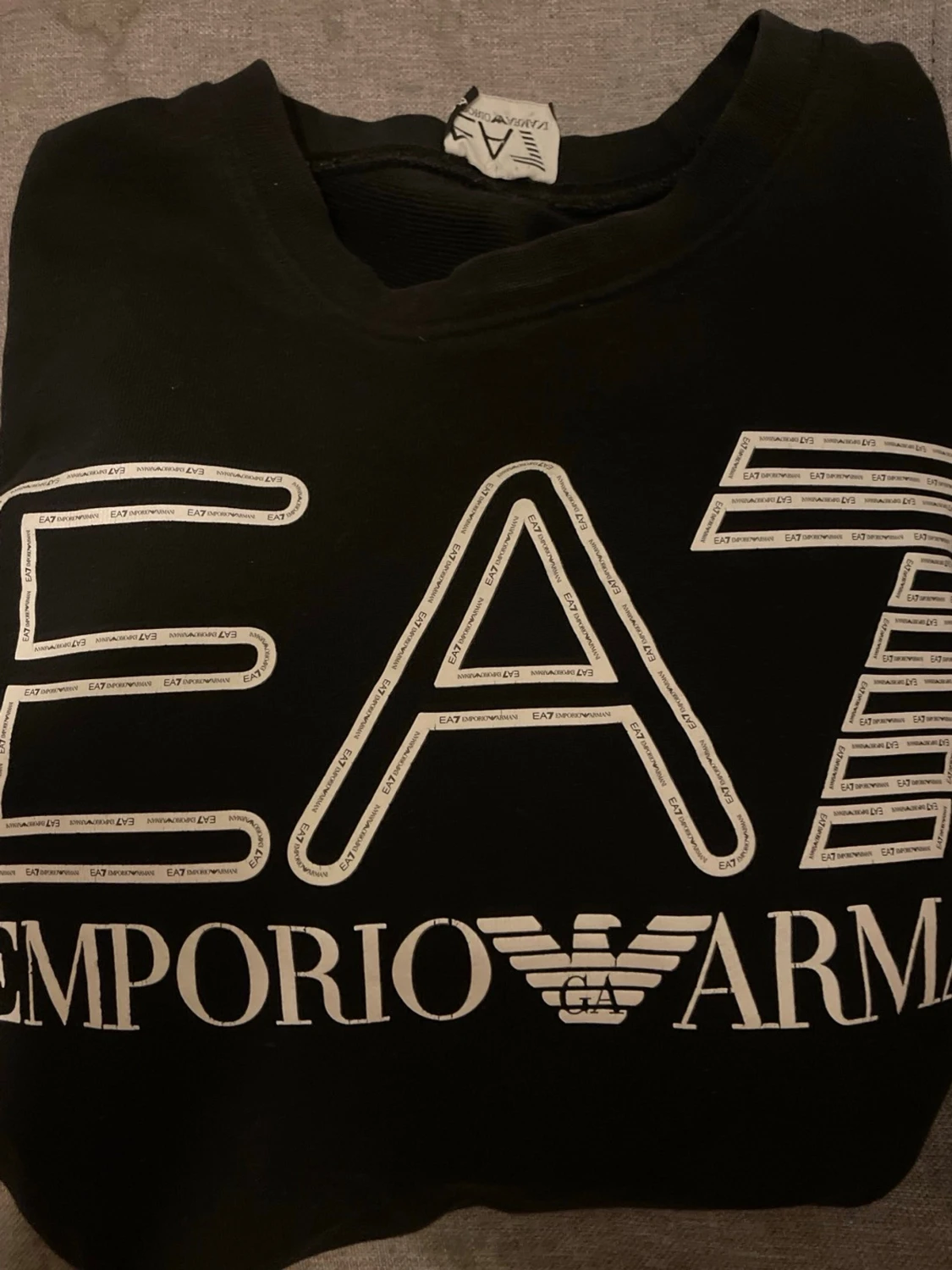 Svart EA7 Emporio Armani tröja