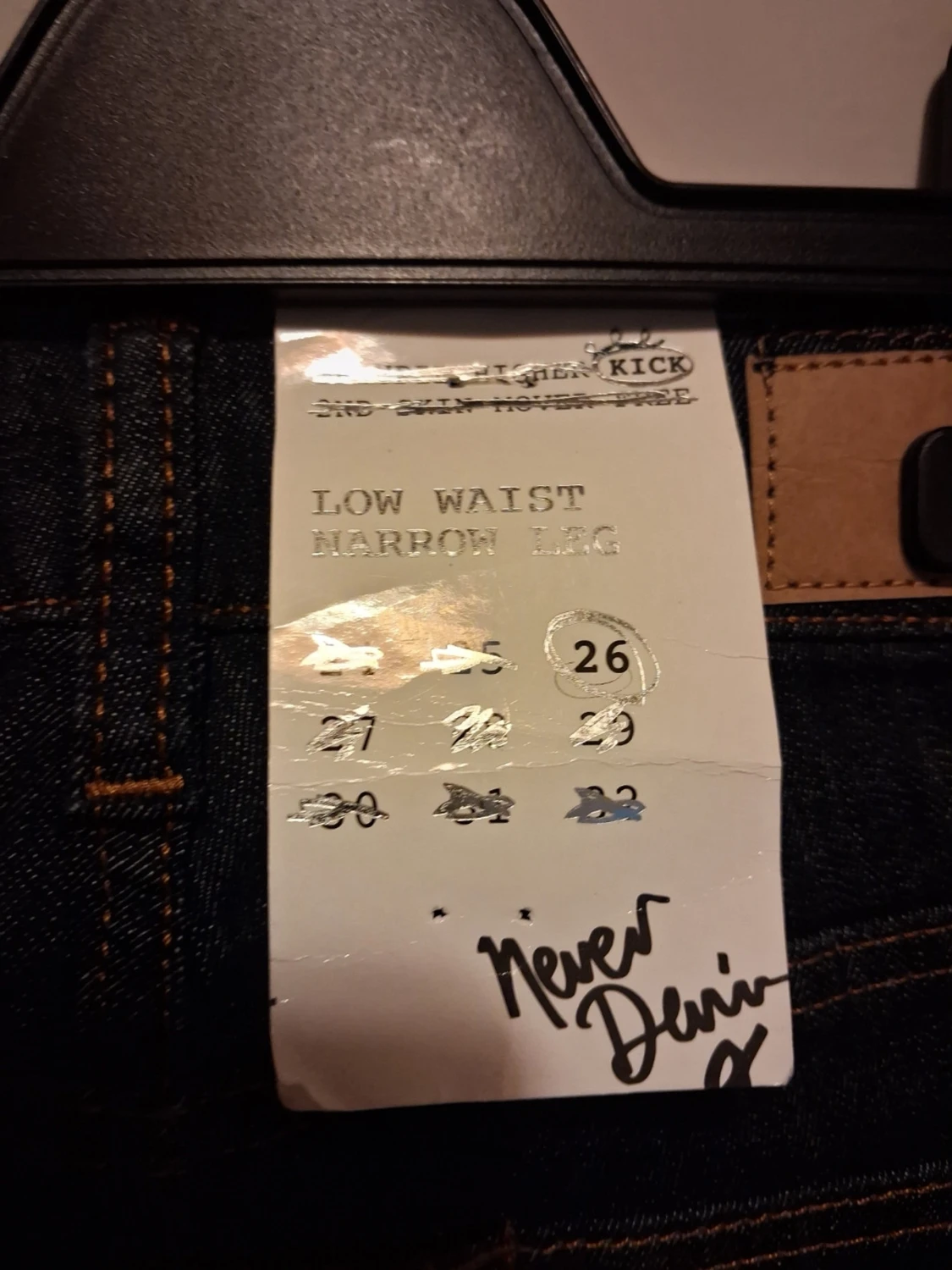 Mörkblå skinny jeans - 2